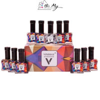 Set 12 lọ cồn loang Vinimay chính hãng - trang trí móng tay nghệ thuật (15ml)