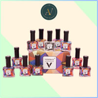 Set 12 lọ cồn loang Vinimay chính hãng - loang cồn trang trí móng tay nghệ thuật (15ml)
