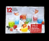 Set 12 ly nhựa TUMBLER Màu Ombre của Mỹ