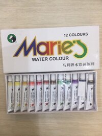 Set 12 Màu Nước Maries Tuýp 12ml