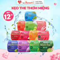 [SET 12 VỊ] 12 Hộp Kẹo The Ngậm Bạc Hà Không Đường Thợm Miệng The Mát Hương Trái Cây Tự Nhiên Đủ Vị