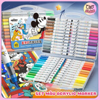 Set 12/24/36/48 Màu Marker Acrylic – Bộ Bút Màu Marker Acrylic, Bút Màu Nước Sáng Tạo