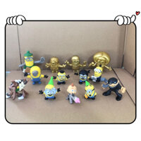 Set 13 mô hình minion mini size 3-5cm chính hãng - nobox