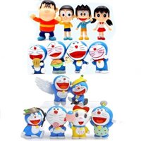 Set 14 Chi Tiết  Mô Hình Nhân Vật Doremon Và Các Bạn