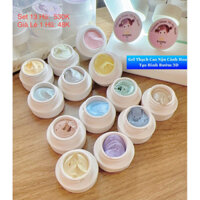 Set 14 hũ gel thạch cao nặn cánh hoa-Bướm 3D mịn mượt