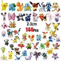 Set 144 Mô Hình Đồ Chơi Pokemon 2-3cm