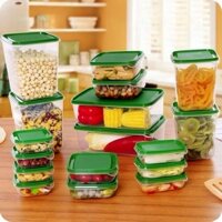 Set 17 hộp đựng thực phẩm đồ ăn chất liệu nhựa PET an toàn cho sức khỏe