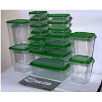 Set 17 hộp nhựa cao cấp đựng thực phẩm bảo quản tủ lạnh - set hộp đựng thực phẩm để tủ lạnh