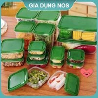 Set 17 hộp nhựa tủ lạnh bảo quản đồ ăn Hộp đựng thực phẩm - NOS