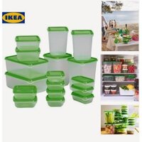 Set 17 hộp nhựa tủ lạnh cao cấp bảo quản đồ ăn-Hộp đựng thực phẩm