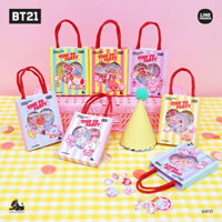 Set 17 miếng sticker BT21