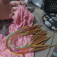 Set 18 kim đan len bằng gỗ