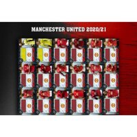 Set 18 Thẻ In Cầu Thủ Bóng Đá Patch ( Mảnh Áo ) Manchester United Mùa Giải 2020-2021