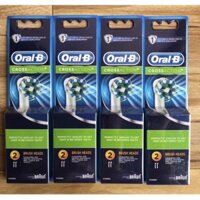 Set 2, 3,4,5,6 đầu bàn chải oral b Pure clean, Cross Action, Floss, 3Dwhite, sensitive, precition