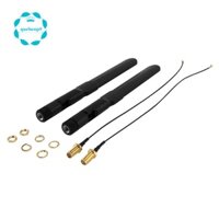 Set 2 Ăng Ten WiFi 2.4GHz 5GHz 5.8GHz 8DBi RP-SMA 20cm 8 Inch U.FL Sang RP-SMA