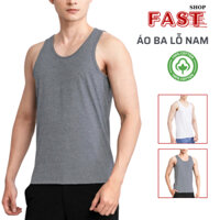Set 2 áo ba lỗ nam cotton 100% dáng xuông, áo may ô mỏng nhẹ, thấm hút mồ hôi, fast.shop.01
