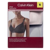Set 2 áo Calvin Klein Ladies' Wirefree Bra - Pink/Grey, Size S