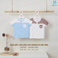 set 2 áo Little Love cho bé sơ sinh