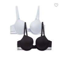 Set 2 áo Calvin Klein Ladies' Wirefree Bra - Black/Nude, Size M