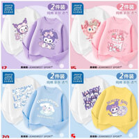Set 2 áo phông dài tay Kuromi - Melody - Cinnamoroll siêu đẹp cho bé gái hàng cao cấp