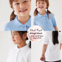 Set 2 Áo Polo Bé Gái hãng Marks & Spencer Auth Bill Úc