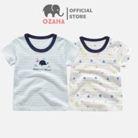 Set 2 Áo Quần Sợi Tre Xuất Nhật Cotton Thoáng Khí Cho Bé Trai