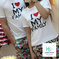 Set 2 áo thun cặp đôi áo gia đình - có size cho bé nhỏ