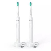 Set 2 bàn chải đánh răng điện Philips HX3675/13 series 3100 màu trắng