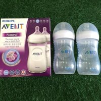 Set 2 bình sữa Avent Natural 125ml, 260ml