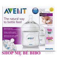 SET 2  BÌNH SỮA AVENT NUTARAL 125 ml