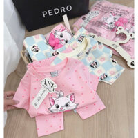 SET 2 BỘ COTTON MICKEY, MÈO NƠ NỔI – BÉ GÁI SIÊU XINH