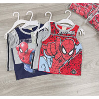 Set 2 bộ quần áo siêu nhân NHỆN SPIDER MAN ĐỎ /XANH GHI cho bé cực phẩm mùa hè 2023