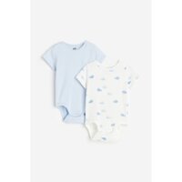 Set 2 bodysuit ngắn tay HM H&M_authentic