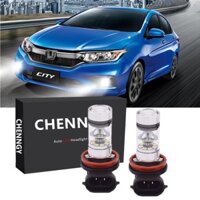 Set 2 Bóng Đèn LED Phá Sương Mù Ánh Sáng Trắng 6000K Cho Honda City 2015 2016 2017 2018 2019