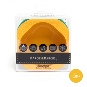 Set 2 cái bát ăn dặm Silicone Marcus & Marcus