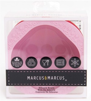 Set 2 cái bát ăn dặm Silicone Marcus & Marcus