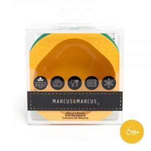Set 2 cái bát ăn dặm Silicone Marcus & Marcus