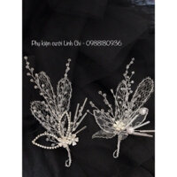 set 2 cài hoa cài tóc cô dâu