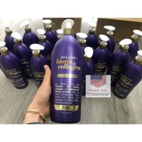 (Set 2 chai) Dầu gội - dầu xả Biotin Collagen OGX ngăn rụng tóc 750ml - Hàng Mỹ