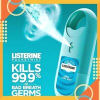 SET 2 chai nước xịt thơm miệng bỏ túi Listerine Cool Mint Pocketmist 7.7ml x 2