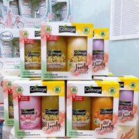 Sét 2 chai sữa tắm kèm tẩy tế bào chết Cottage Pháp (250ml *2 Hương bất kỳ)