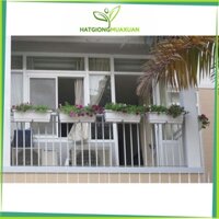 SET 2 Chậu Nhựa KÈM Giá Treo Thông Minh Trồng Rau, Trồng Hoa Hình Chữ Nhật