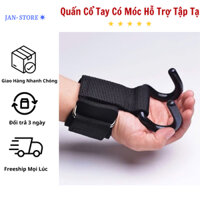 Set 2 Chiếc Quấn Cổ Tay Có Móc Treo Hỗ Trợ Tập Tạ, Nâng Xà Tại Nhà Phòng Gym, Dây Đai Hỗ Trợ Tập
