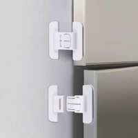 SET 2 Chốt Cánh Tủ , Khóa Tủ Lạnh, Cánh Tủ Ngăn Kéo, Giữ An Toàn, Chắc Chắn, Nhỏ Gọn Tiện Dụng Trong Gia Đình. Phukienhome 3108set2