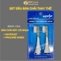 Set 2 đầu bàn chải thay thế của bàn chải điện sóng siêu âm Waterjet Sonic [dvcareshop]