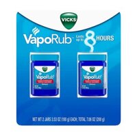 Set 2 Dầu bôi ấm ngực giảm ho cho bé Vicks VapoRub 100g của Mexico