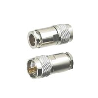 Set 2 Đầu Nối Dây Cáp Đồng Trục UHF PL259 RG8 LMR400 7D-FB RG213 Mới