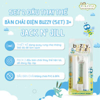 Set 2 Đầu Thay Thế (3+) Bàn Chải Điện Buzzy Brush Electric Musical Toothbrush Jack N'Jill
