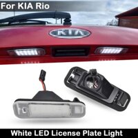 Set 2 Đèn LED Ánh Sáng Trắng Gắn Biển Số Xe Ô Tô Kia Rio 2005-2011 Rio5 2006-2011
