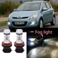 Set 2 Đèn led Sương Mù h11 6000k 12v Ánh Sáng Trắng Dành Cho hyundai i30 (gd) 2012-2023